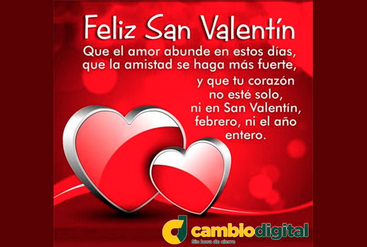 14 de febrero  Día del Amor y la Amistad o Día de San Valentín